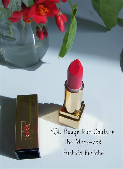 ysl fuchsia fetiche|YSL Fuchsia Fetiche (208) Rouge Pur Couture Mat Lipstick.